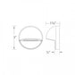 WAC Lighting 3011-30BZ Deck and Patio Circle LED Light, 3000K Color Temperature, 90 CRI, Bronze on Aluminum