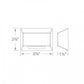 WAC Lighting 3031-27BZ Deck and Patio Rectangle LED Light, 2700K Color Temperature, Bronze on Aluminum