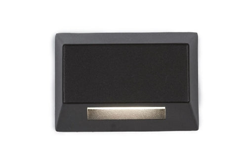 WAC Lighting 3031-30BK Deck and Patio Rectangle LED Light, 3000K Color Temperature, Black on Aluminum