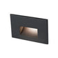 WAC Lighting 4011-27BK 12V Rectangle Step Light, 2700K Color Temperature, 90 CRI, Black on Aluminum