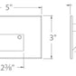 WAC Lighting 4011-AMBK 12V Rectangle Step Light, Amber, Black on Aluminum