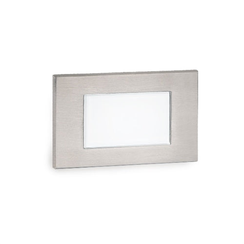 WAC Lighting 4071-27SS 12V Rectangle LED Step and Wall Light, 2700K Color Temperature, Stainless Steel