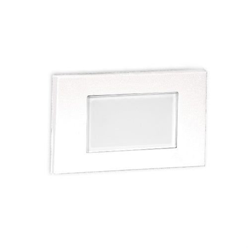 WAC Lighting 4071-27WT 12V Rectangle LED Step and Wall Light, 2700K Color Temperature, White on Aluminum