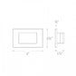 WAC Lighting 4071-30BK 12V Rectangle LED Step and Wall Light, 3000K Color Temperature, Black on Aluminum