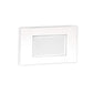 WAC Lighting 4071-30WT 12V Rectangle LED Step and Wall Light, 3000K Color Temperature, White on Aluminum