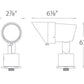 WAC Lighting 5011-27BZ Accent Landscape Lighting, 12V, 2700K Color Temperature, Bronze on Aluminum