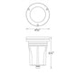 WAC Lighting 5032-30BZ Inground Landscape Lighting, 12W 120V, 3000K Color Temperature, Bronze on Aluminum