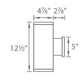 WAC Lighting DS-WD05-U27B-GH 5" 22W Double Sided Ultra Narrow Beam LED Wall Sconce, 2700K Color Temperature, 85 CRI, 125 x 2 Lumens, Graphite