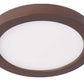 WAC Lighting FM-05RN-935-BZ 5" LED Round Ceiling and Wall Mount, 12W, 3500K Color Temperature, 90 CRI, 1050 Lumens, Bronze