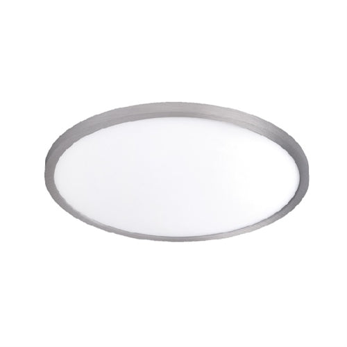 WAC Lighting FM-07RN-935-NI 7" LED Round Ceiling and Wall Mount, 15W, 3500K Color Temperature, 90 CRI, 1100 Lumens, Nickel