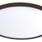 WAC Lighting FM-11RN-935-BZ 11" LED Round Ceiling and Wall Mount, 20W, 3500K Color Temperature, 90 CRI, 1525 Lumens, Bronze