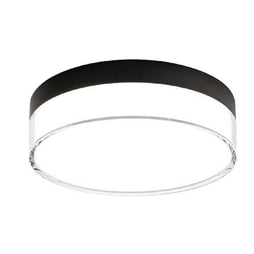 WAC FM-240209-CS-BK 22W Twist-N-Lite Flush Mount LED Ceiling Light, Selectable CCT 2700K/3000K/3500K/4000K/5000K, 90 CRI, 1500 Lumens, Black
