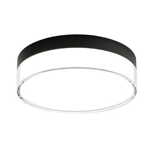 WAC FM-240209-CS-BK 22W Twist-N-Lite Flush Mount LED Ceiling Light, Selectable CCT 2700K/3000K/3500K/4000K/5000K, 90 CRI, 1500 Lumens, Black
