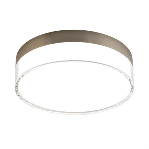 WAC FM-240209-CS-BN 22W Twist-N-Lite Flush Mount LED Ceiling Light, Selectable CCT 2700K/3000K/3500K/4000K/5000K, 90 CRI, 1500 Lumens, Brushed Nickel