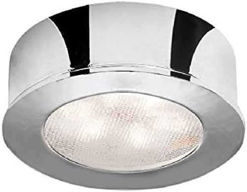 WAC Lighting HR-LED87-27-CH LED Round Button Light, 2700K, Chrome