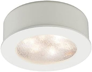 WAC Lighting HR-LED87-27-WT LED Round Button Light, 2700K, White