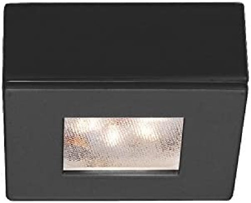 WAC Lighting HR-LED87S-BK LED Square Button Light, 3000K, Black