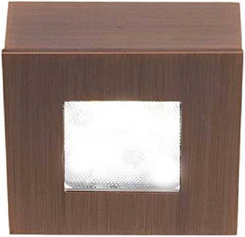 WAC Lighting HR-LED87S-CB LED Square Button Light, 3000K, Copper Bronze