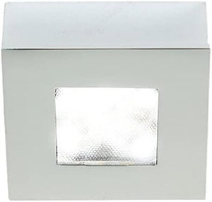 WAC Lighting HR-LED87S-CH LED Square Button Light, 3000K, Chrome