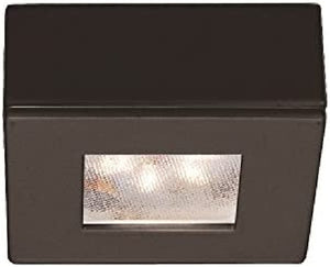 WAC Lighting HR-LED87S-DB LED Square Button Light, 3000K, Dark Bronze