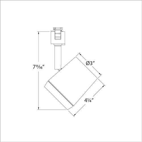 WAC L-7030-930-BN 32W Ocularc LED L Track Light, 16/38/55 Degrees Beam Spread, 3000K, 90 CRI, T24 Compliant, Brushed Nickel