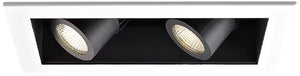 WAC Lighting MT-4LD216T-BK 4" LED Precision Multiples Trim for 2 Light Spot Housing, Black