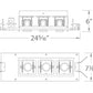 WAC Lighting MT-4LD311NE-S927-BK 4" IC LED Precision Multiples Adjustable Spot 3 Light Housing, 11.5W, ELV Dimming, 120V, Spot Beam, 90 CRI, 2700K Color Temperature, Black