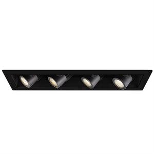 WAC Lighting MT-4LD416T-BK 4" LED Precision Multiples Trim for Adjustable Spot 4 Light Housing, Black