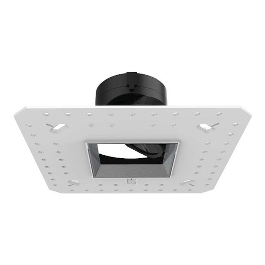 WAC R2ASAL-F930-HZ 2" Square Adjustable Trimless Housing, Damp Location, 40 Degrees Beam Spread, 90 CRI, 3000K, Haze