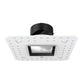 WAC R2ASAL-N827-LBK 2" Square Adjustable Trimless Housing, Wet Location, 26 Degrees Beam Spread, 85 CRI, 2700K, Lensed Black