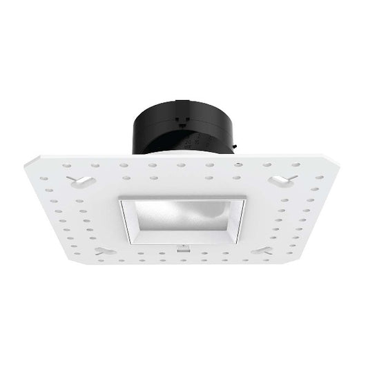 WAC R2ASAL-N835-LWT 2" Square Adjustable Trimless Housing, Wet Location, 26 Degrees Beam Spread, 85 CRI, 3500K, Lensed White