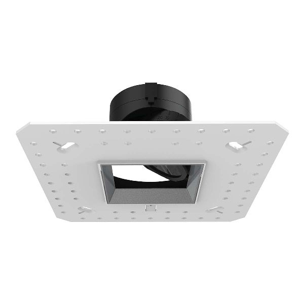 WAC R2ASAL-N840-HZ 2" Square Adjustable Trimless Housing, Damp Location, 26 Degrees Beam Spread, 85 CRI, 4000K, Haze