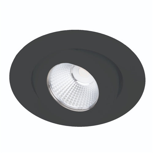 WAC R3BRA-NWD-BK Ocularc Round Recessed Lighting, Dim-to-Warm Color Temperature, Narrow Flood Beam, 3000K-1800K, Black