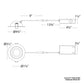 WAC R4ERA2R-W9CS-BK 4" Adjustable LED Downlight, 2700K/3000K/3500K/4000K/5000K, 740 Lumens, Black