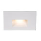 WAC Lighting WL-LED100C-WT 3.5W Horizontal Rectangle LED Step Light, 120V, 3000K Color Temperature, White on Aluminum