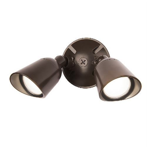 WAC Lighting WP-LED430-50-ABZ 30W Outdoor Endurance LED Double Wallpack Spot Light, 3000K Color Temperature, 1030x2 Lumens, Architecture Bronze