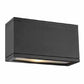 WAC Lighting WS-W2509-BK 16W Rubix Single LED Wall Mount, 3000K Color Temperature, 90 CRI, 805 Lumens, Black