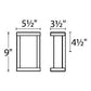 WAC WS-W47820-SS 20" 34W Case LED Outdoor Wall Sconce, 3000K Color Temperature, Stainless Steel
