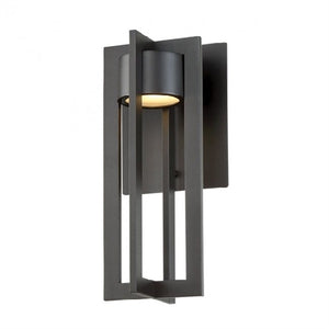 WAC Lighting WS-W48620-BK 18W 20" Chamber Outdoor LED Wall Sconce, 3000K Color Temperature, 90 CRI, 1600 Lumens, Black