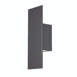 WAC Lighting WS-W54614-BL 11W 14" Icon LED Outdoor Wall Sconce, 3000K Color Temperature, 90 CRI, Black