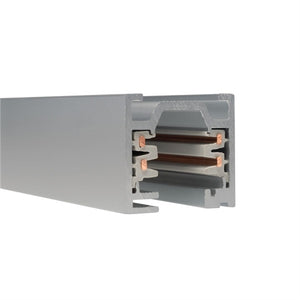 WAC WT8-PT 8' W Trac, 120V, Surface Mount, Platinum