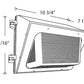 RAB WP1XFU29 29/20/15W Field-Adjustable LED Wallpack, 3000/4000/5000K, 2115-4283 Lumens, Bronze