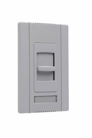 Wattstopper CDLV1100GRY 1100VA Magnetic Low Voltage Single Pole, Slide-to-Off Dimmer, Narrow, Gray