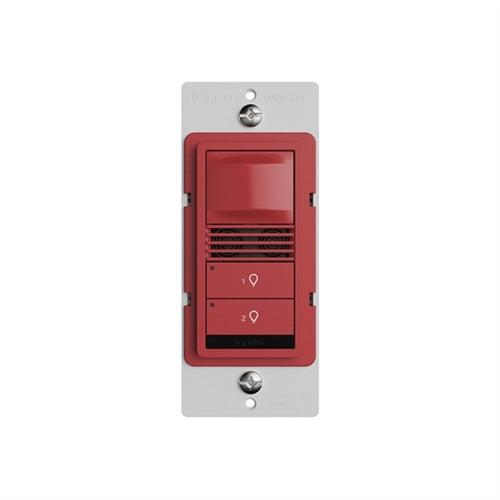 Wattstopper-LMDW-220-RED DLM Wired Standard Sensor Switch 2 Button, Red