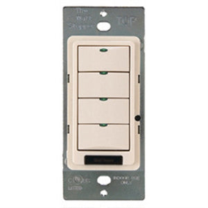 Wattstopper LMPS-104-B DLM 4-Button Partition Switch, Black