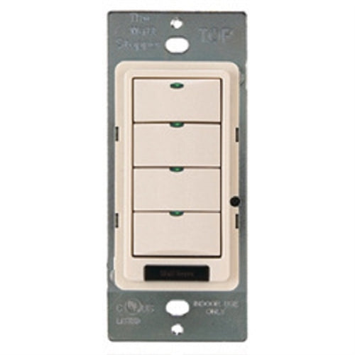 Wattstopper LMPS-104-B DLM 4-Button Partition Switch, Black