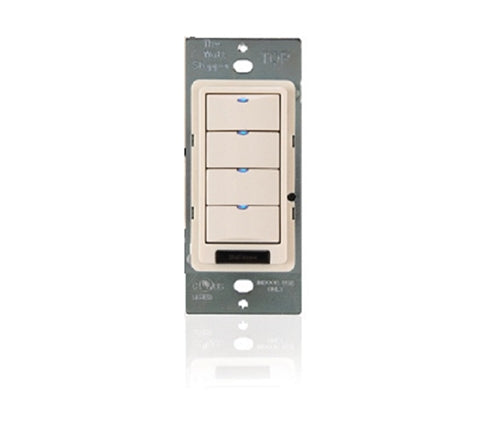 Wattstopper LMSW-104-I Digital Wall Switch, 4-Button with Infrared, Ivory
