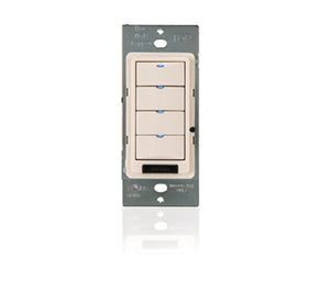 Wattstopper LMSW-104-R Digital Wall Switch, 4-Button with Infrared, Red