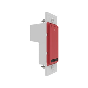 Wattstopper LMSW-210-RED 1-Button Standard Wall Switch, Common Aplication Single-zone On/Off, Red