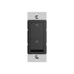 Wattstopper LMSW-220-BK 2-Button Standard Wall Switch, Black